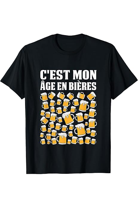 T-shirt Humour 'C'est Compliqué D'être Un Beau Gosse Et D'avoir 60 Ans' - Coupe Classique, Léger, Manches Courtes
