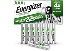 Energizer AAA-batterier, uppladdningsbara batterier AAA (700 mAh), förpackningen kan variera (Amazon Exclusive)