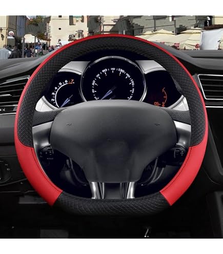 Housse De Volant Pour Citroën C3 Aircross 2017-2025 - Cuir Synthétique Antidérapant - Design Sportif - Marron - 7