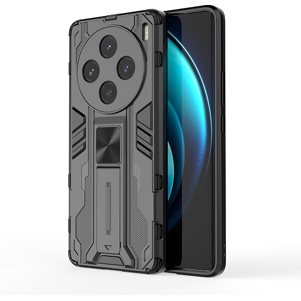 ELBME® Compatible with vivo X100 Pro Case, TPU/PC 2 in 1 Mixed