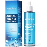Blue Copper Peptide Serum 100ml, GHK-Cu and SNAP-8 Facial Serum with Hyaluronic Acid, Anti-Aging Moisturizing Care for Smooth