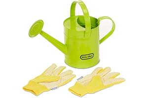 Little Tikes Growing Garden Watering Can & Gloves - Lightweight & Durable - Outdoor Fun for Toddlers - Educational & Active Play - Ages 3+ Years,30 x 13 x 21 cm