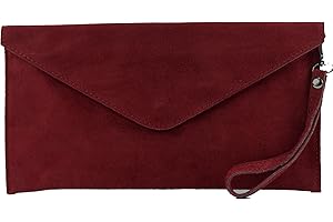 modamoda de T106 Damen Wildleder Rauleder Clutch Umhängetasche Abendtasche handmade in Italy