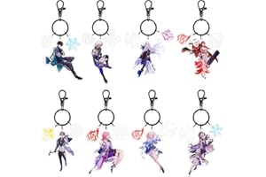 UTIEHD Honkai star rail zestaw breloków z postacią, akrylowy brelok do kluczy z motywem gwiazdy Honkai z motywem uroczego projektu Anime Merch brelok