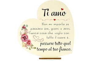FAJUXIS Regalo San Valentino Per Lui Regalo Coppia Ornamenti In Legno Regalo Coppia Lui E Lei Regalo Fidanzato Natale Regali Per Lei Regali Per Lui Regalo Anniversario Regalo San Valentino Regali Fidanzata