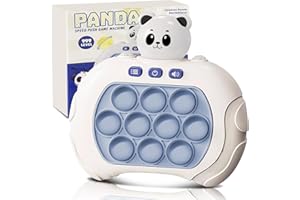 LTTORJF Pop It Elettronico, Gioco Quick Push Bubble Game A Spinta Pop Squeeze Toys, Bambini Pulsante Puzzle Game Regalini Fine Festa Compleanno Fidget Toys Gioco Palmare Giocattolo Antistress (Panda)