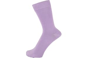 ZAKIRA Finest Combed Cotton Dress Socks in Plain Colours for Men, Women