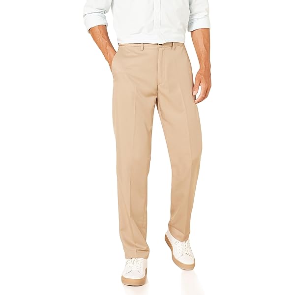 Pantalon Chino Homme – Coupe Ample Confortable – Tissu Stretch – Idéal Bureau, Loisirs, Sortie Décontractée