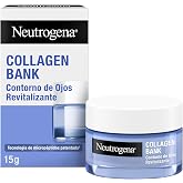 Neutrogena Collagen Bank Revitalizing Eye Cream Gel, 1 x 15 g, Dark Circles Cream and Micropeptide Bags, Improves 5 Early Sig