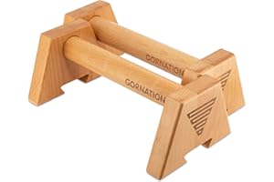 GORNATION Barras Paralelas de Madera para Calistenia, Soporte para Flexiones, Vertical, Push Up Bars para Ejercicios de Gimnasio en Casa y Outdoor, Barras Paralelas para Calistenia Antideslizantes