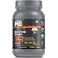MuscleBlaze Biozyme Whey Protein PR (Chocolate Fudge, 1kg / 2.2lbs) with 30g Protein, 3g Creatine Monohydrate & 50mg AstraGin® | Trustified Gold Certified