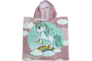 various Poncho Toalla de niño Infantil de baño y Playa con Capucha Diseño de Unicornio