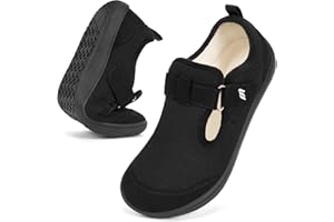 Bigzagger Diabetiker Hausschuhe Herren Damen Extra Weit Diabetiker Schuhe mit Schuhverschluss Ultraleicht Orthopädische Schuhe Gesundheitsschuhe für Geschwollene Füße