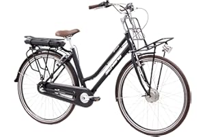 ‎F.LLI SCHIANO F.lli Schiano E-Ville 28 Zoll E-bike Pedelec , e bike electric Fahrrad für Herren / Damen / bis 25 km/h und mit guter Reichweite , Elektrofahrrad mit vorne Gepäckträger , Damenfahrrad mit Motor Akku