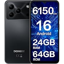 【新品】DOOGEE Note 56 64GB DOOGEE Note 56 Android 16 Unlocked Smartphone 24GB+64GB 6150mAh