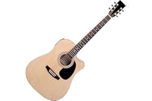 Classic Cantabile WS-10NAT-CE Guitare Folk Nature Avec Micro