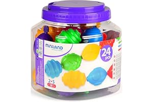 Miniland Éducatif - Maxichain Lot de 24 pièces emboîtables