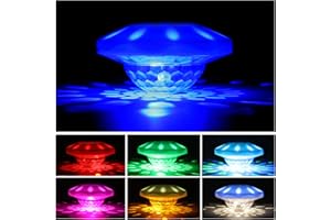 TEPENAR Rechargeable Floating Pool Light – IP68 Waterproof LED for Hot Tub & Spa, 7 Modes, Remote Control, USB Charging for Pool & Party Decor (1 Pack)