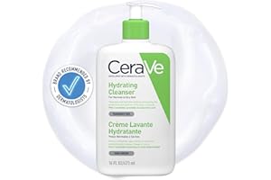 CeraVe Hydrating Cleanser for Normal to Dry Skin with Hyaluronic Acid and 3 Essential Ceramides
