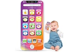 TLYYUKP Toy Phone for 1-6 Year Old Boys Girls,Iphone for Baby,Baby Toys 12-18 Months,Fake Phone for Toddler Age 1-2,12-18 Months Boys Girls Birthday Present