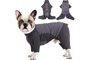 Dotoner Abrigo Perros de Patas Impermeable, Abrigos Perro de Invierno Chaqueta con Abertura para Arnés, Pijama para Razas Pequeñas, Medianas y Grandes