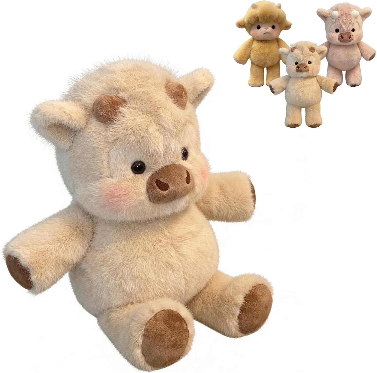 Peluche De j abalís, Peluche De 45 Cm Que Corre, Adorable Oveja De Peluches De Dibujos Animados, Muñeco Coleccionable J abalís Y Oveja De Dibujos Animados, Peluches De Animales Ad orables Para Familia