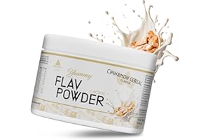 ‎PEAK PEAK Yummy Flav Powder - 250g Geschmack Cinnamon Cereal I 50 Portionen I Geschmackspulver zum Süßen fast ohne Kalorien und ohne Zuckerzusatz I mit Inulin und dem Verdauungsenzym Laktase I vegan