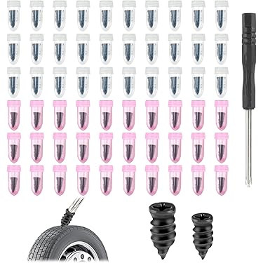 10pcs Réparation De Pneus Clous En Caoutchouc Réparation De Pneus Vis à Ongles Outil De