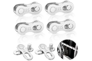 WUIOWPPIC 11 Speed Chain 6 Pairs Bicycle Missing Link,Steel Bike Chain Link Master Bike Quick Release Chain Connectors for Road Mountain Bicycle