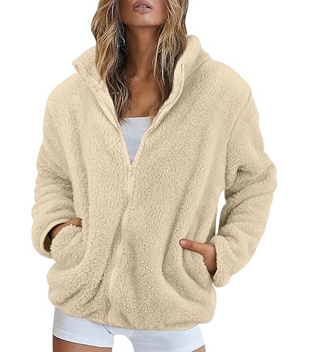 Teddyjacke Damen Große Größen - Winddicht & Warm Für Winter