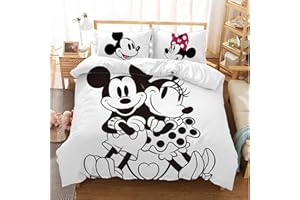 Goplnma - Ropa de Cama Mouse - Funda nórdica Mouse-Ropa de Cama Infantil con Funda de Almohada-impresión Digital 3D Microfibra -Multicolor (200 × 200 cm, 18)