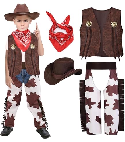 Costume ken tenue de cow boy - deguisement halloween garcon enfant