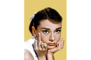 DCIDBEI Kit de Pintura de Diamante 5D con Diamantes de Audrey Hepburn Diamond Art Kit Completo Diamonds Kit de Punto de Cruz Suministros de Lona para Decoración del Hogar para Adultos y Niños 30 x 40 cm