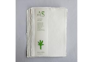 Handmade Recycled Paper. A5, 640gsm, 10 sheets. by Khadi Papers