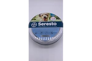 Seresto Collare per Cani Fino a 8kg, Nylon, Unisex, Solido, Piccola Taglia