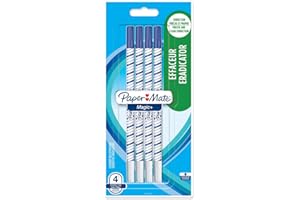 Paper Mate Magic+ effaceur - pointe fine - bleu - lot de 4