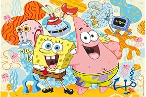 Schmidt Spiele 56546 Spongebob i przyjaciele, 150 elementów puzzle dla dzieci z kartonu trawiastego