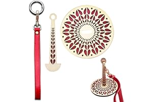 SURALIN Portafilo è Facile da Trasportare, Porta Gomitolo Portafilo da Polso con Cinturino da Polso e Previene l'aggrovigliamento del Filo, Regalo per Gli Amanti del Lavoro a Maglia (Love)