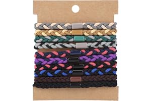 Lotbun 10 szt. gumki do włosów męskich, gumki do włosów męskich, do wszystkich rodzajów włosów, gumki do włosów