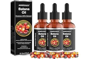 ORGRUL Lot de 3 huiles de Batana 100 % bio pour la croissance des cheveux, huile de Batana Organic for Growth Hair, favorise le bien-être des cheveux chez les hommes et les femmes, améliore l'éclat des