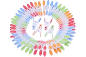 Kurelle Wäscheklammern 72er Set - Windfeste Große Wäscheklammern Ergonomischer weicher Rostbeständiger Griff Klammern für Innen und Außen Bereich Wäscheständer