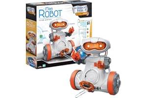Clementoni | Science & Jeu – Mon Robot Nouvelle Génération Enfant 8 Ans+ | Robot à Assembler avec Capteurs, Micro, Aimant | Application Programmation & Télécommande | Activité Technologique
