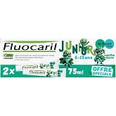 Fluocaril Junior Toothpaste 6-13 Years Sweet Mint &ndash; Pack of 2 x 75 ml