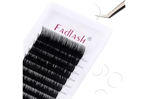 FADLASH Extensiones de Pestañas Pelo a Pelo Clásicas 0,15mm CC Curl 8-14mm Longitud Mixta 1:1 Profesional Extensiones de Pestanas Individuales Nagaraku Pestañas(0.15-CC, 8-14mm)