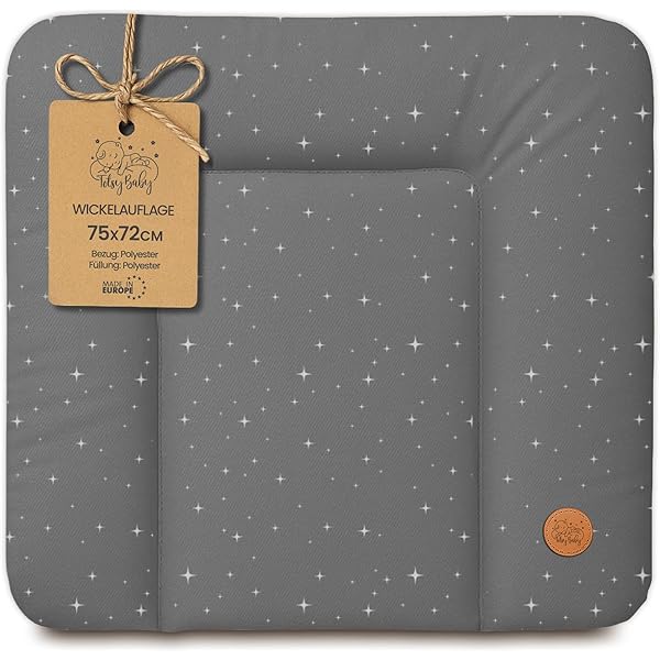 BABYCALIN - Matelas à Langer Flocons Essentiel 50 X 70 Cm - 100 % PVC Imperméable - Écru