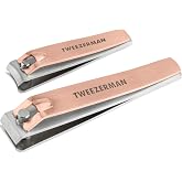 TWEEZERMAN Combo Clipper Set, Rose Gold - Tırnak Makası Seti | Tırnak makası ikilisi manik&uuml;r ve pedik&uuml;r &ccedil;&ouml;z&uuml;c&uuml;, paslanmaz &ccedil;el