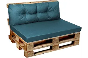 Garden Factory Cojines para palets, Cojines para Sofas de palets Asiento, Respaldo o Juego V1 (Asiento Plano 120x80)