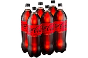 Coca-Cola Zero Zuccheri, Tutto il Gusto della Formula Coca-Cola Senza Calorie, Bottiglia PET 100% riciclabile - 6 Bottiglie da 2 L