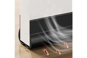 Cotensta 93cm Noir Calfeutrer Bas de Porte, Silicone Bande D'étanchéité Pas Besoin de Coller, Isolation Phonique Porte, Boudin de Porte Anti Courant D'air Calfeutrer Seuil Porte