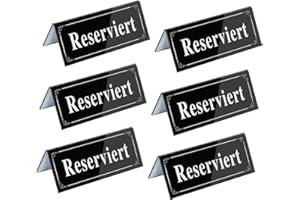 ‎UPIFEN Upifen 6 Stück Acryl Reserviert schilder Tischschild 12 * 6cm Reservierte Tischkarten Gastreservierung Tisch-Sitzschild Für Restaurant Hochzeit Sitzreservierung